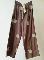 Embroidered Broad Bottoms