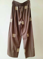 Embroidered Broad Bottoms