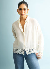 Embroidered Lace Shirt