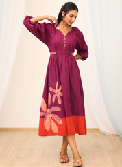 Embroidered Maxi Dress