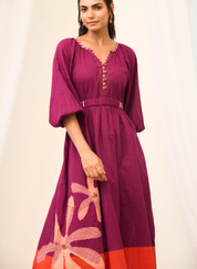 Embroidered Maxi Dress