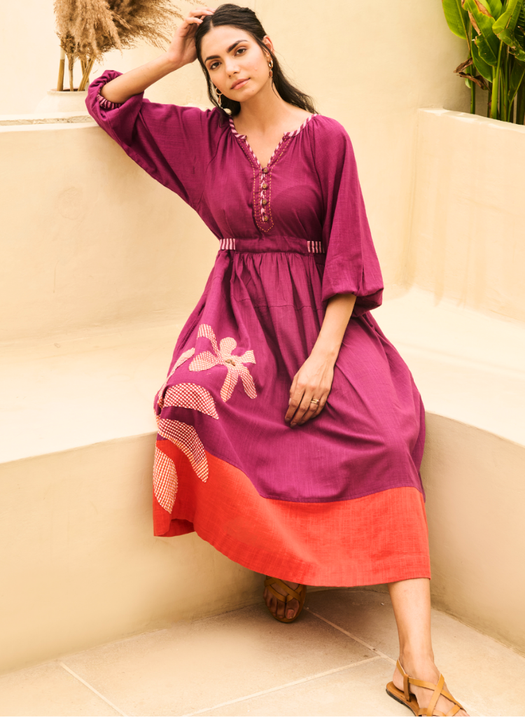 Embroidered Maxi Dress