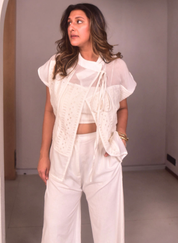 Embroidered Patch Top