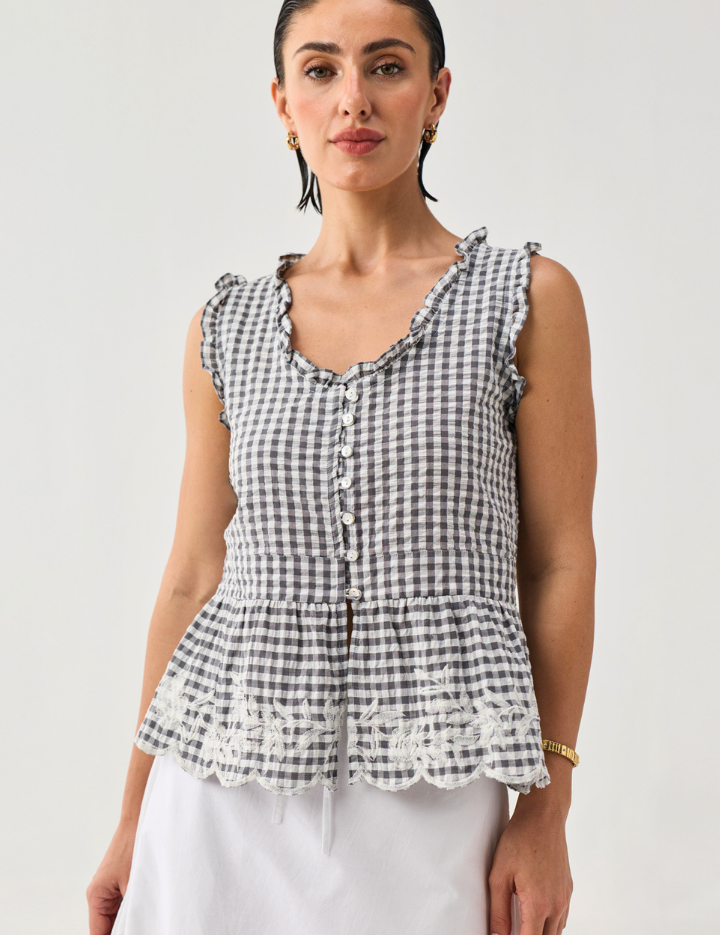 Embroidered-Peplum-Top-Grey-Check-A.png