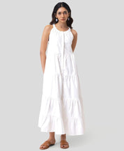 Embroidered Tiered Maxi Dress