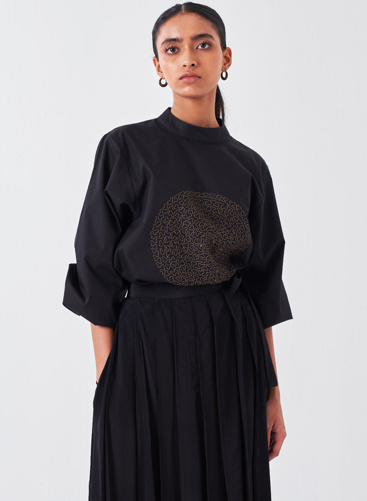 Embroidery Circle Top