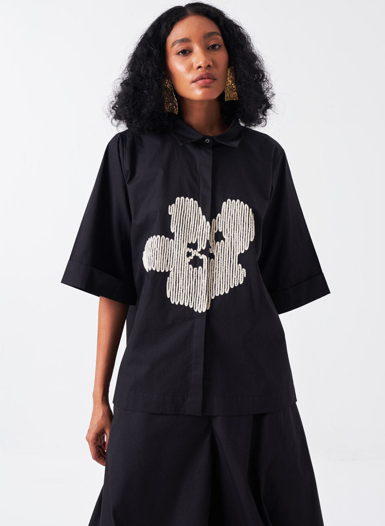 Embroidery Floral Shirt