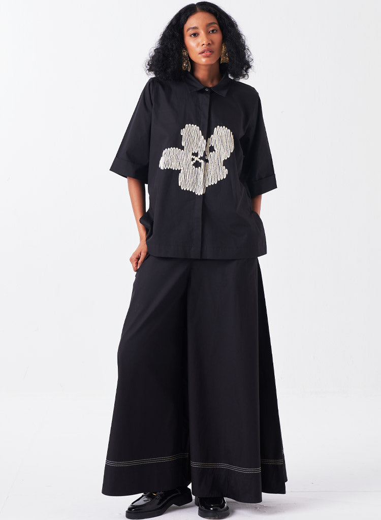 Embroidery Floral Shirt