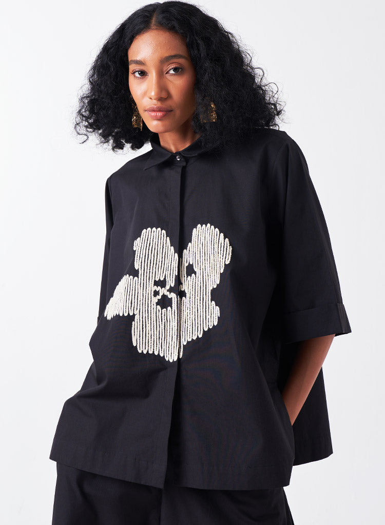 Embroidery Floral Shirt