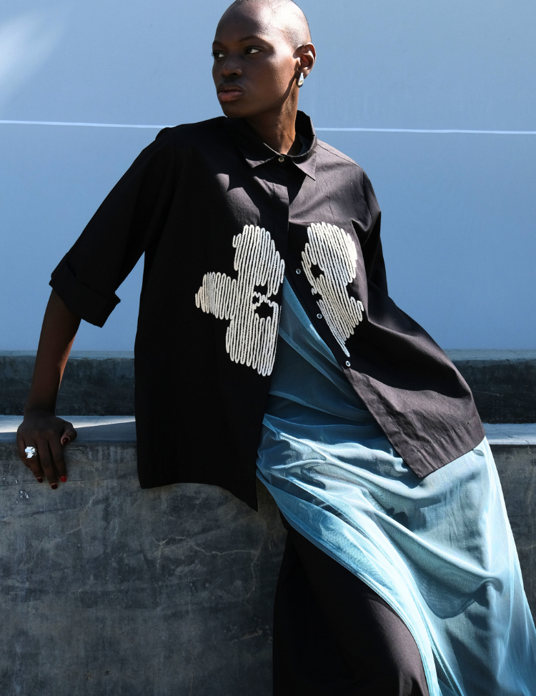 Embroidery Floral Shirt