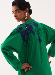 Emerald Appliqué Shirt