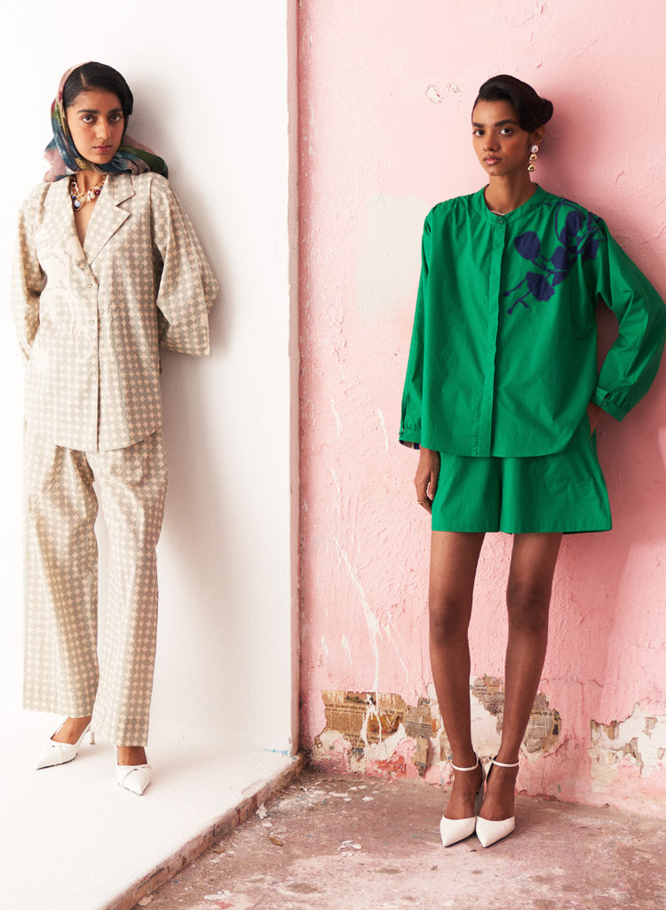 Emerald Appliqué Shirt