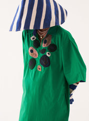 Emerald Embroidered Dress