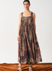 Erato Nile Pleated Dress