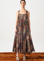 Erato Nile Pleated Dress