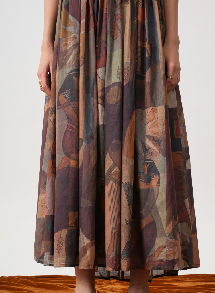Erato Nile Pleated Dress