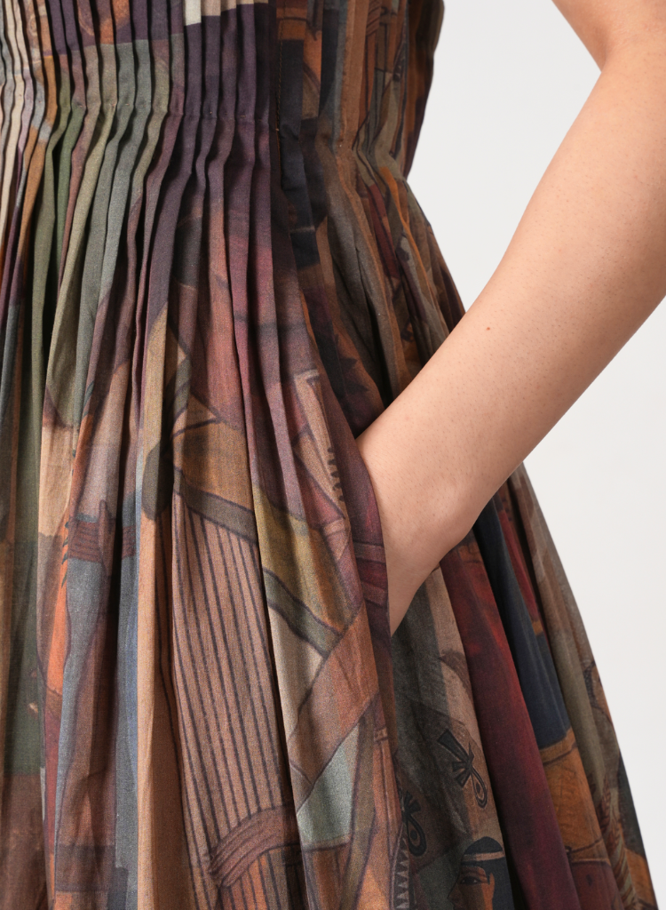 Erato Nile Pleated Dress