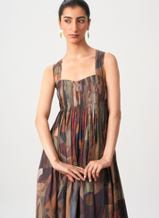Erato Nile Pleated Dress