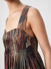 Erato Nile Pleated Dress