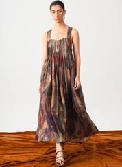 Erato Nile Pleated Dress