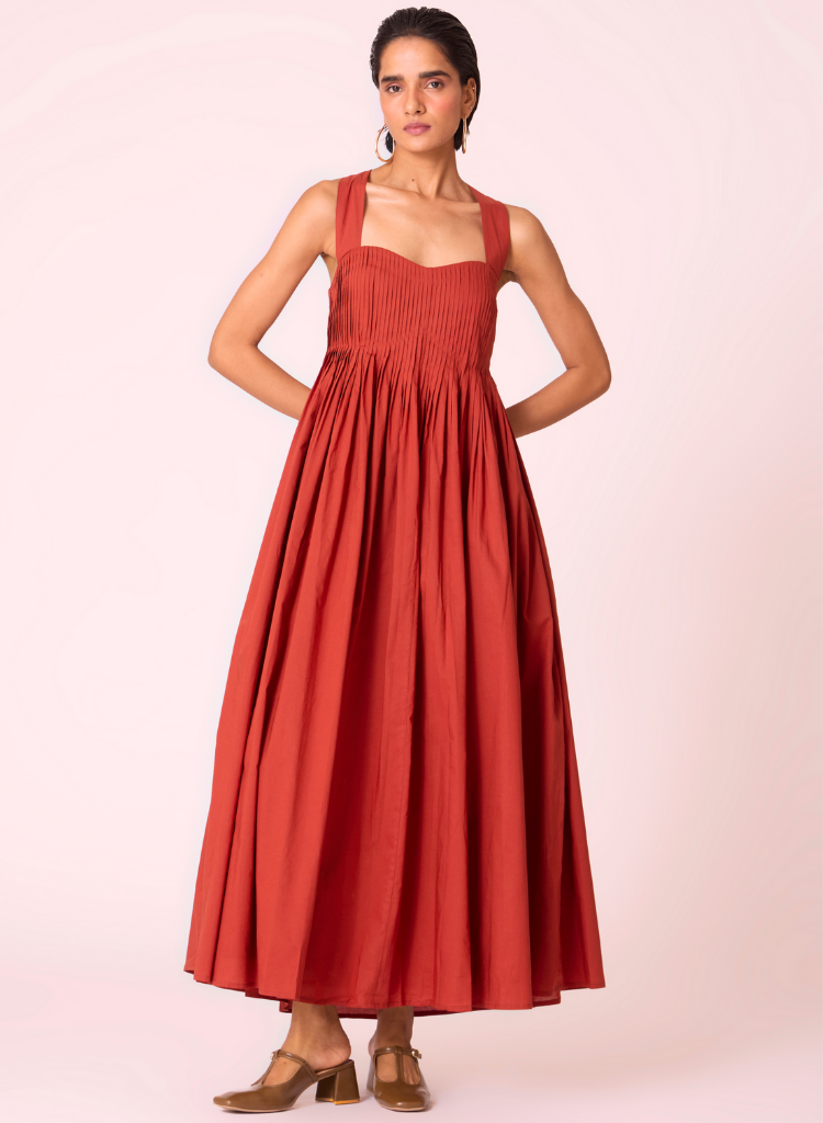 Erato Pleated Dress