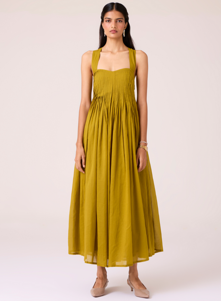 Erato Pleated Dress