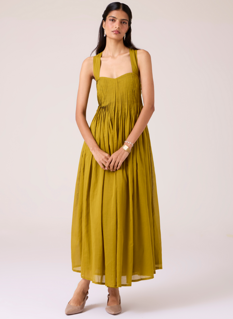 Erato Pleated Dress