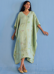 Eva Floral Kaftan Dress