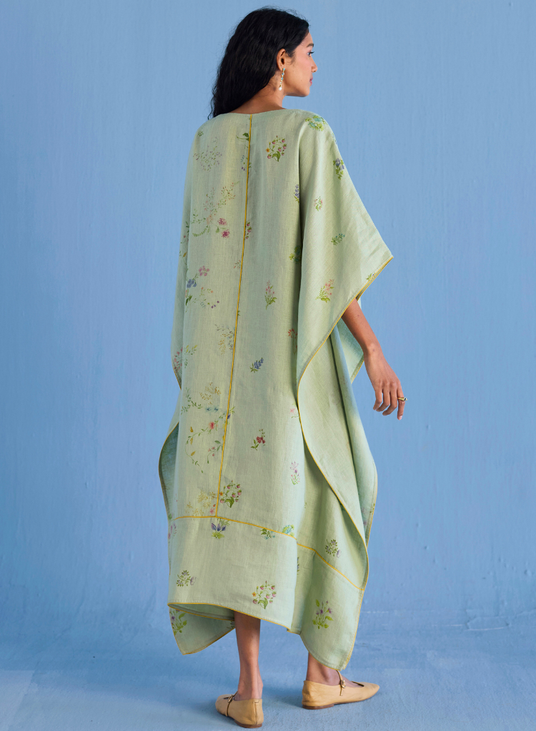 Eva Floral Kaftan Dress