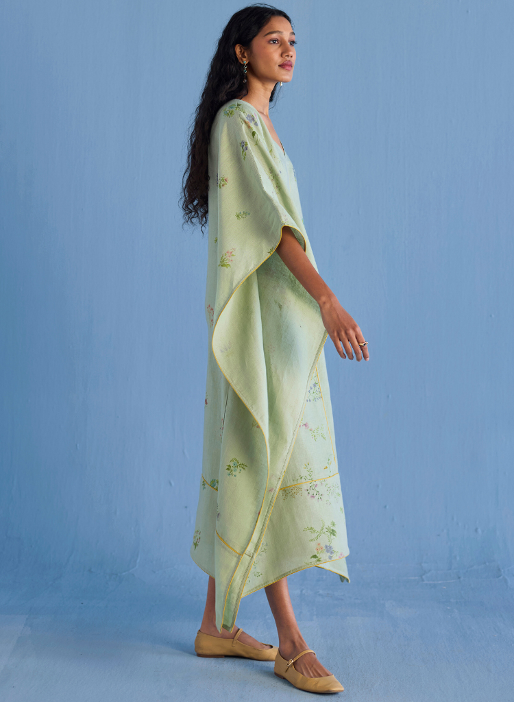 Eva Floral Kaftan Dress