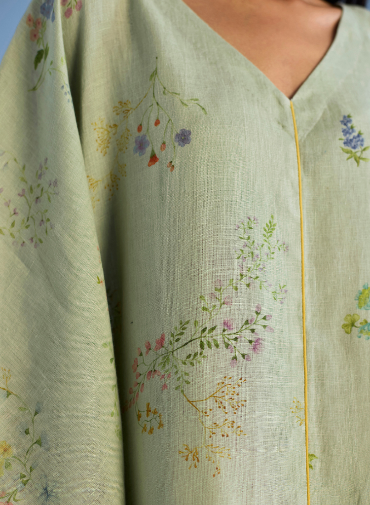 Eva Floral Kaftan Dress