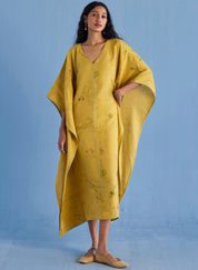 Eva Floral Kaftan Dress