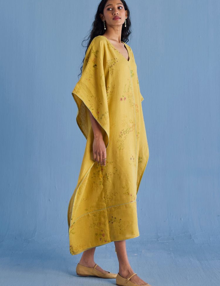 Eva-Floral-Kaftan-Dress-Mustard-B.png