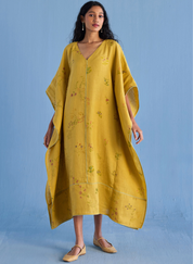 Eva Floral Kaftan Dress