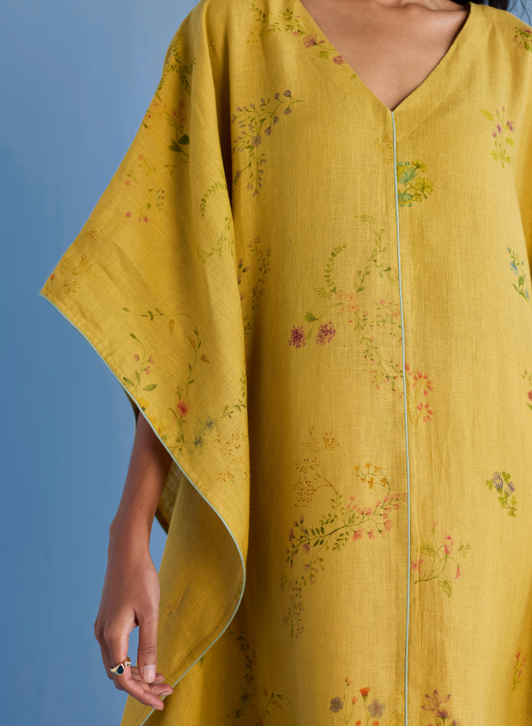 Eva Floral Kaftan Dress