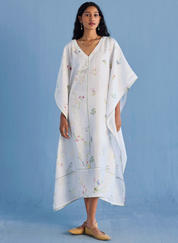 Eva Floral Kaftan Dress