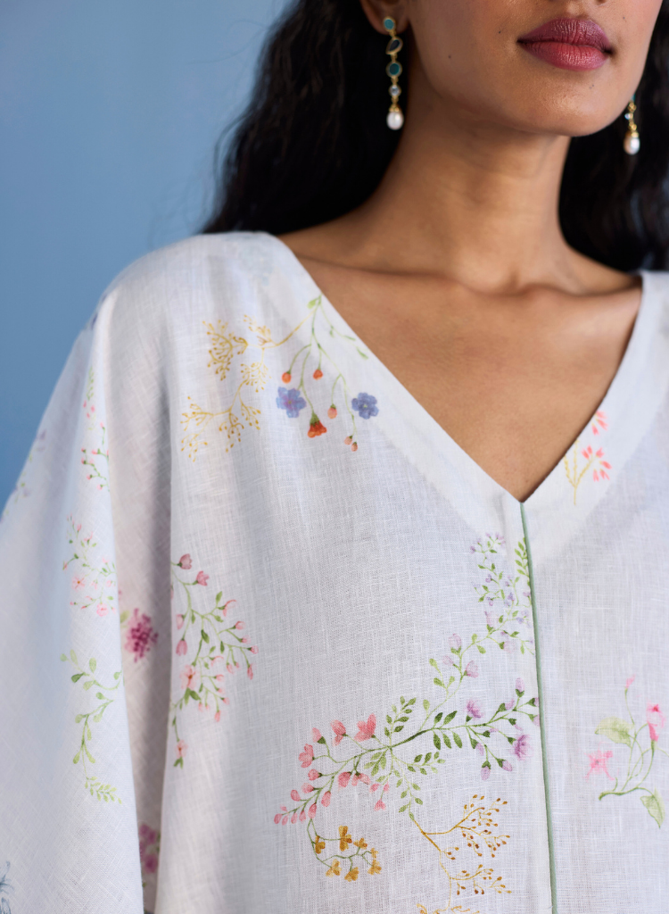 Eva Floral Kaftan Dress