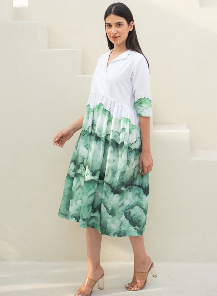 Evoke Cuban Collar Dress