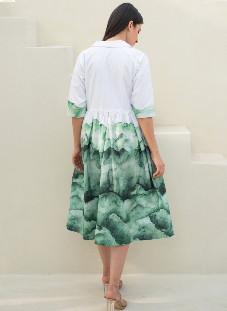 Evoke Cuban Collar Dress