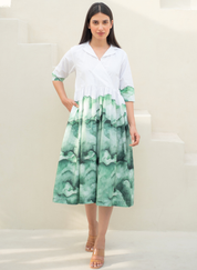 Evoke Cuban Collar Dress