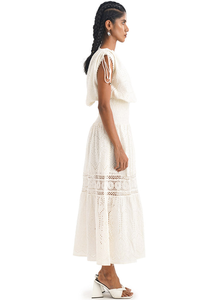 Eyelet Embroidery Dress