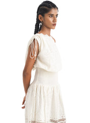 Eyelet Embroidery Dress
