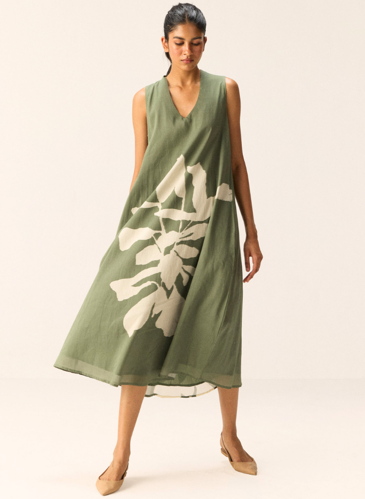 Faded Herb Dress
