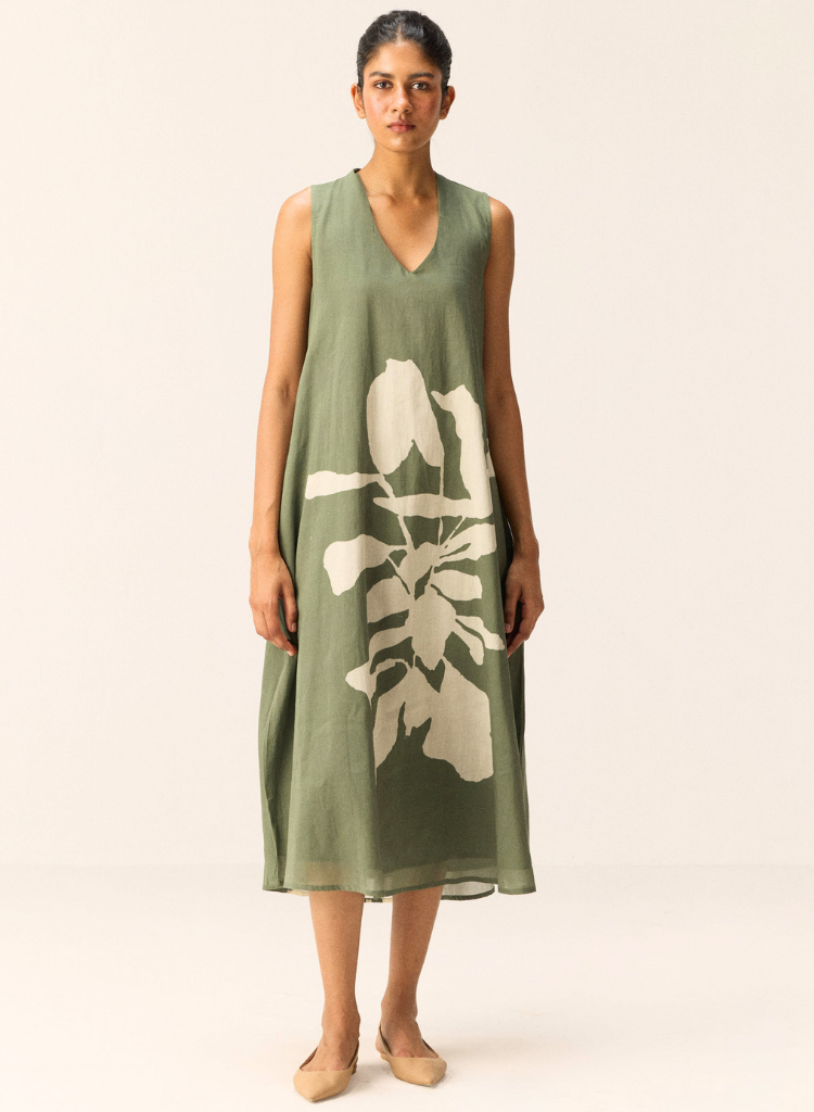 Faded Herb Dress