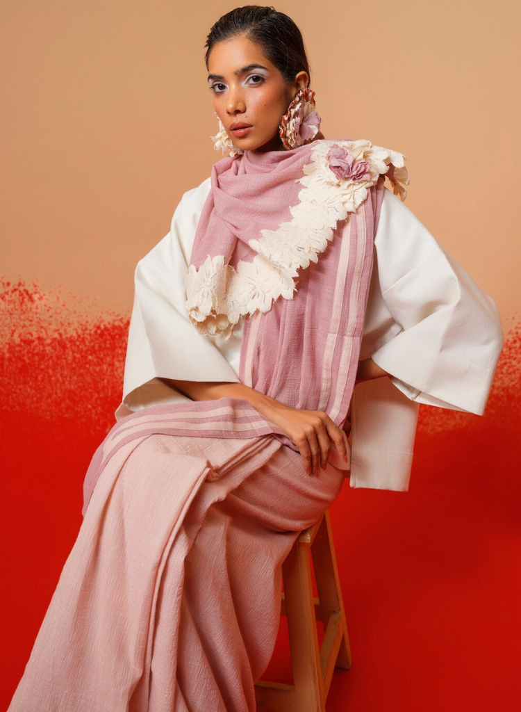 Fern Flora Saree Set