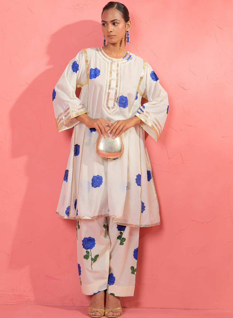 Fi Rose Gota Kurta