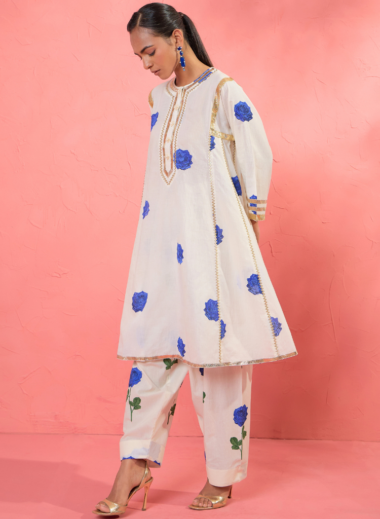 Fi Rose Gota Kurta