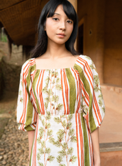 Fig Puff Sleeve Dress