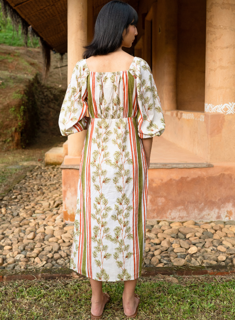 Fig Puff Sleeve Dress