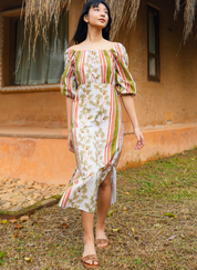 Fig Puff Sleeve Dress